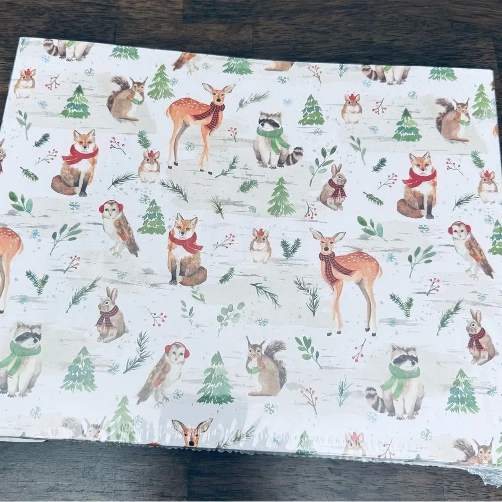 Aspen Woodland Deer Animals Christmas Holiday Gift Shirt Boxes Set
